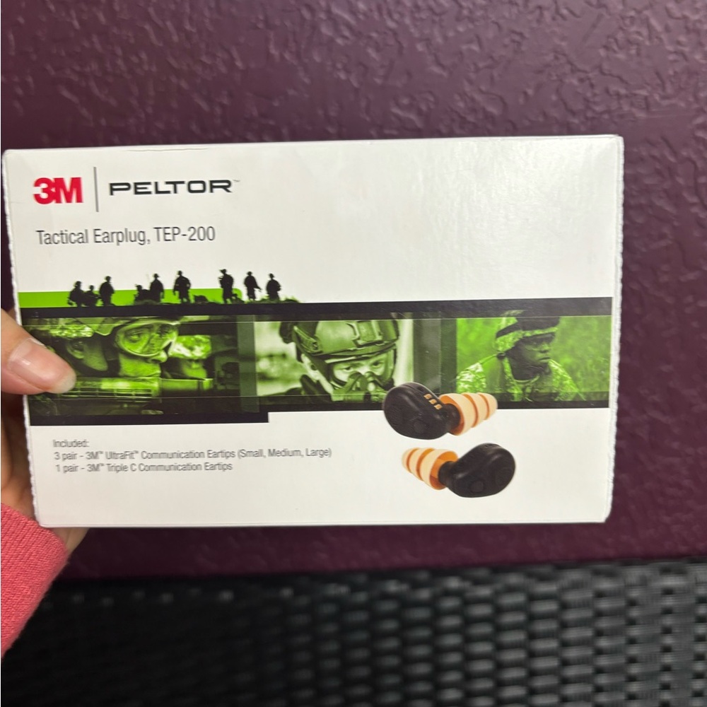 Tactical Earplug TEP-200 - Black and Orange